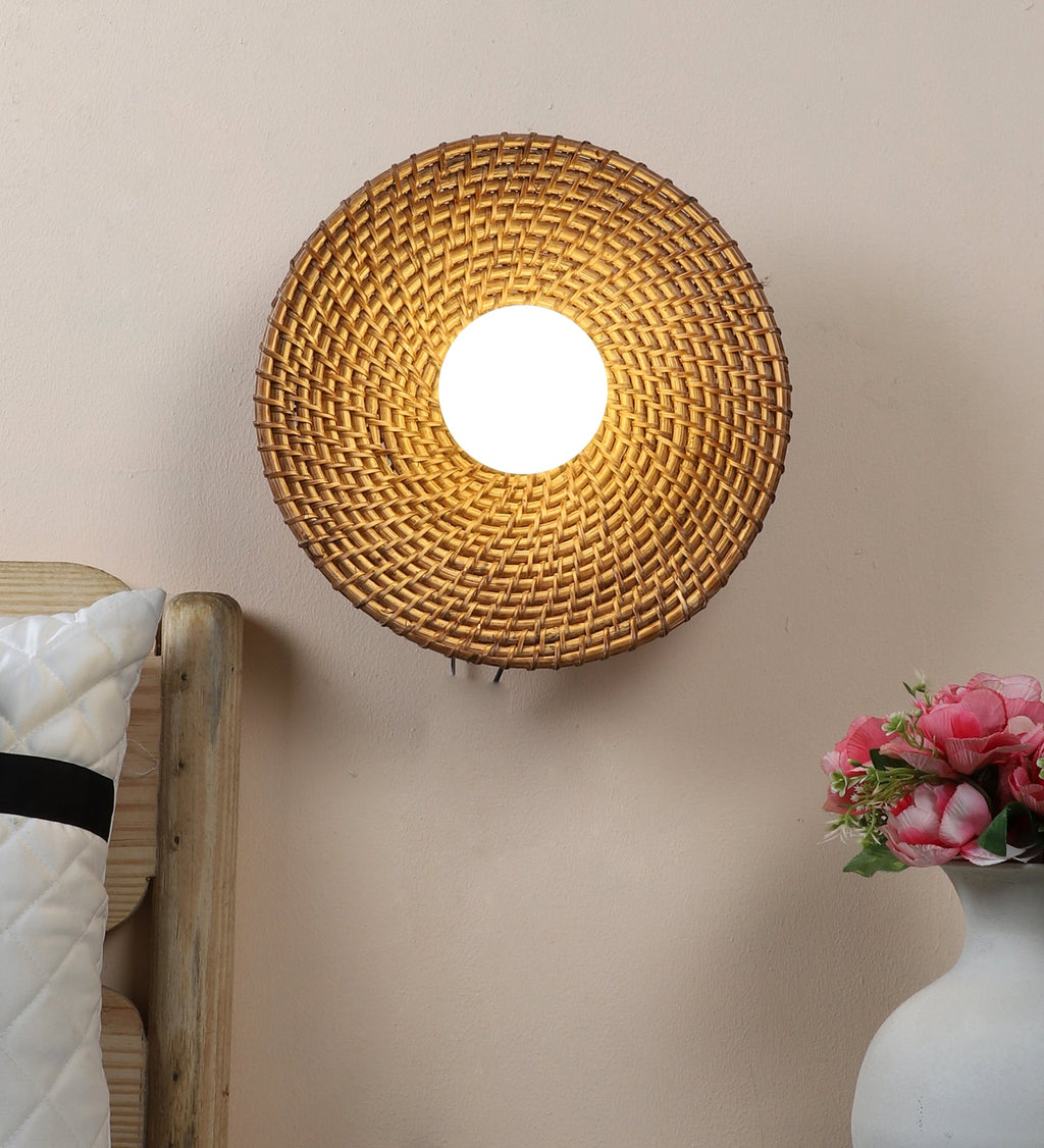 Rattan Wall Lamp for Bathroom | Cane Wall Light - Sanya