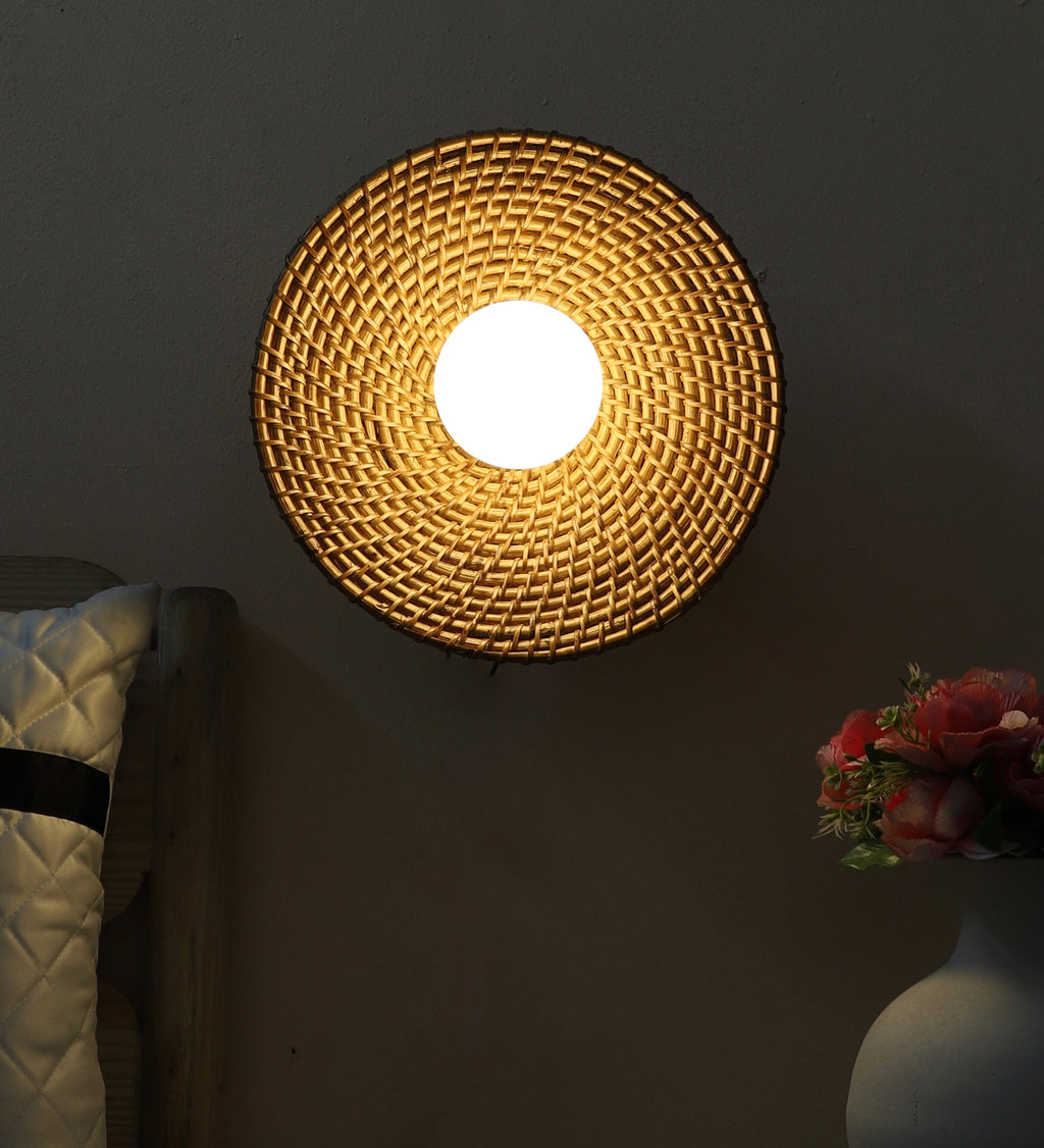 Rattan Wall Lamp for Bathroom | Cane Wall Light - Sanya