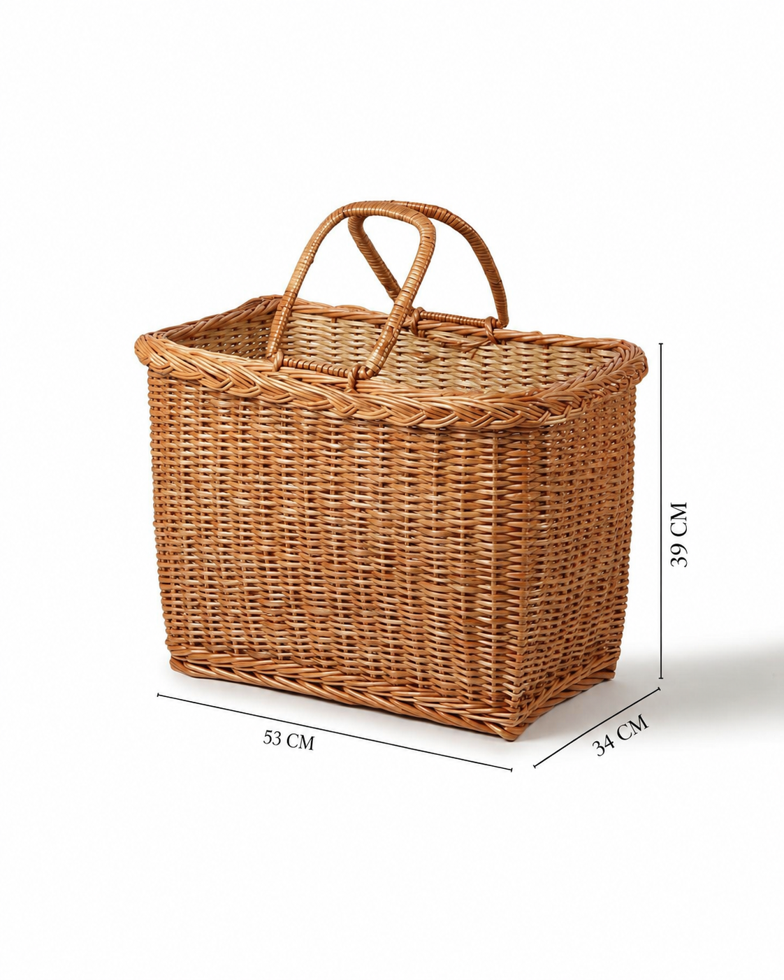 Artisan Wicker Picnic Basket for Family Outings, Lunch & Travel Adventures — Canewoven