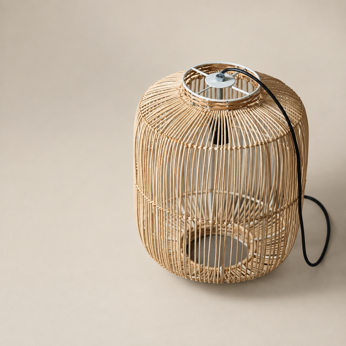 Cage Set of 2 Pendant Lights — Canewoven