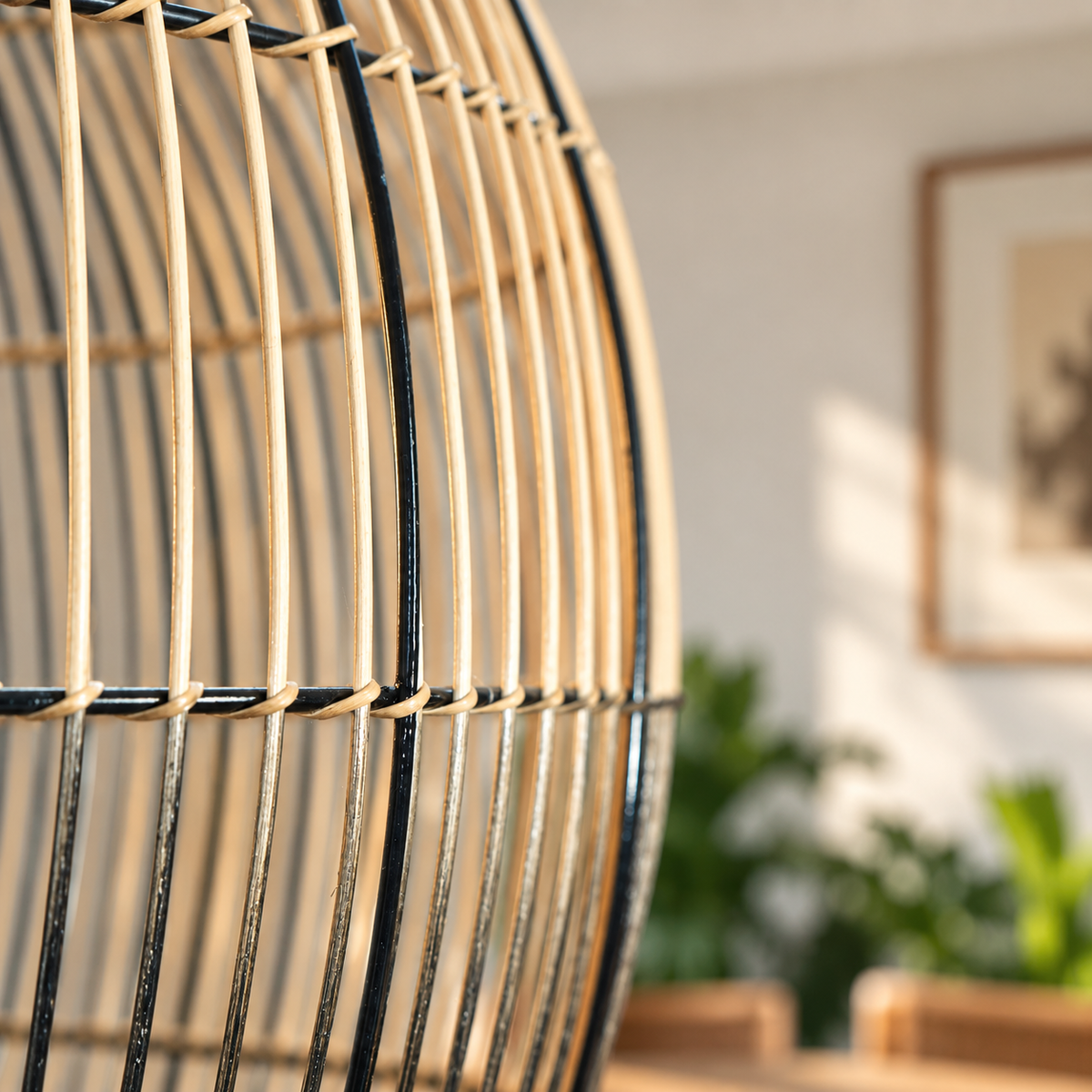 CageGlow Pendant Light — Canewoven