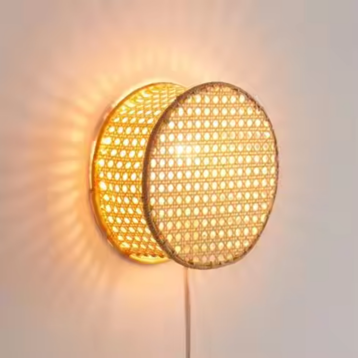 Cane Round Wall Lamp – LP-54