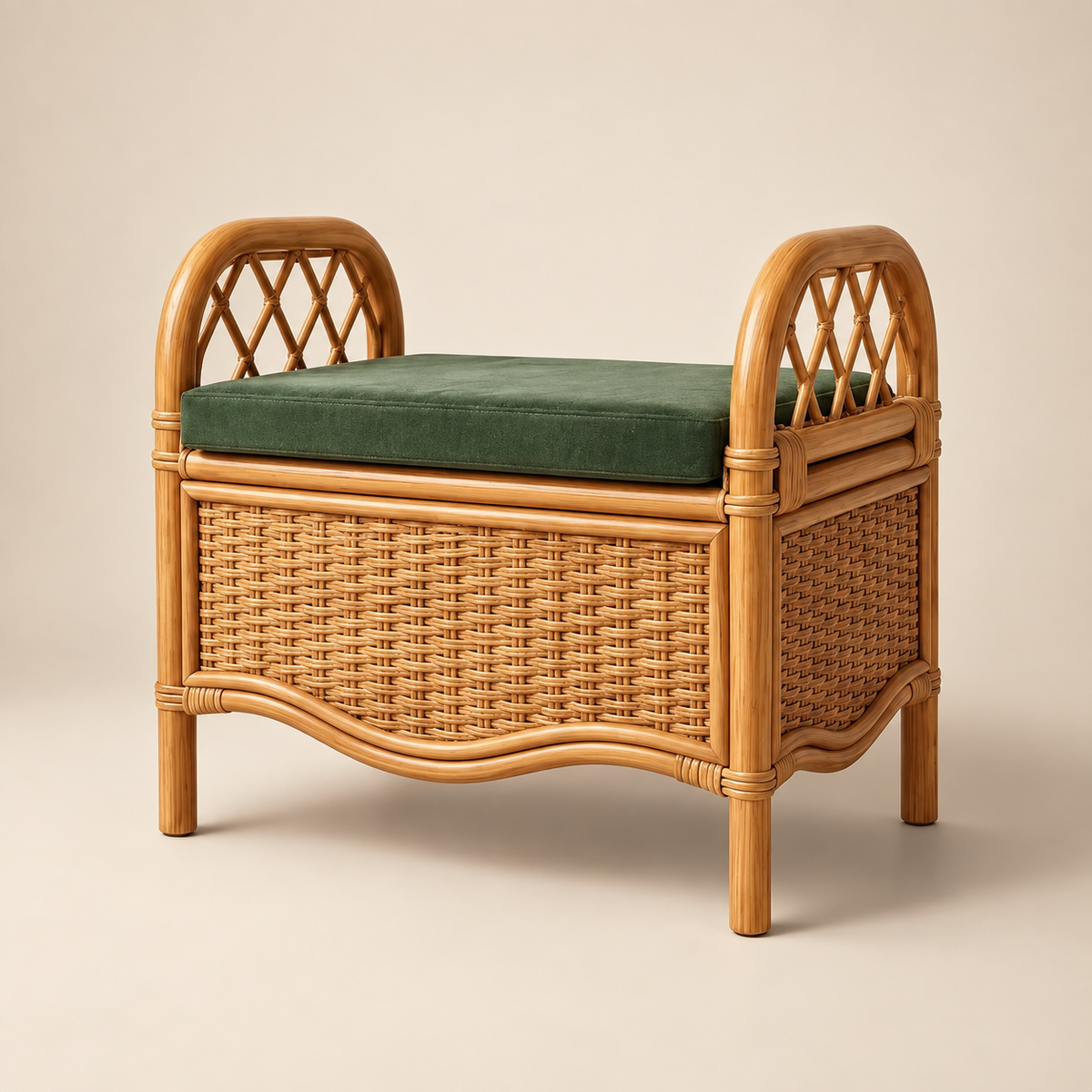 Cozy Cove Rattan Stool