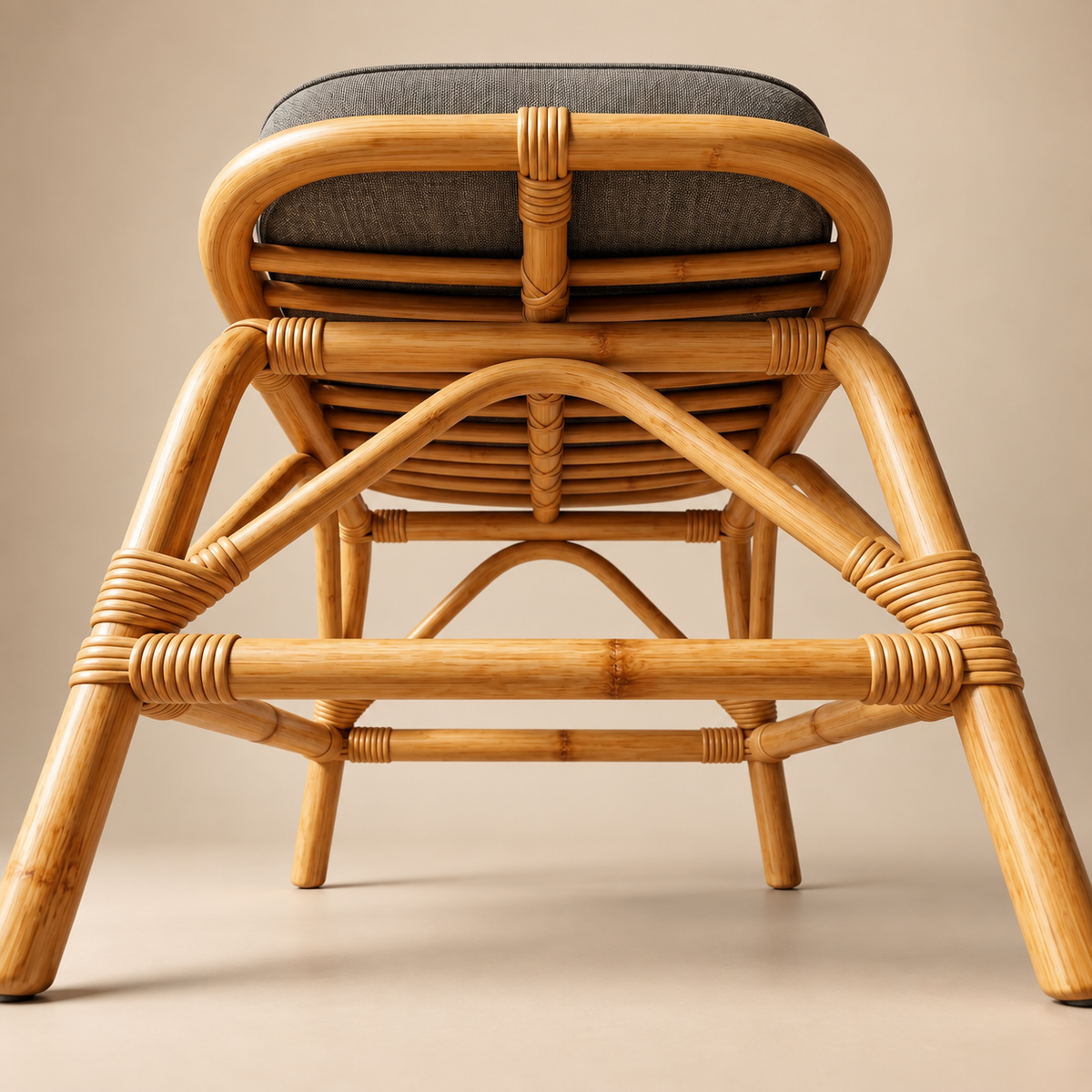 Serene Rattan Weave Stool