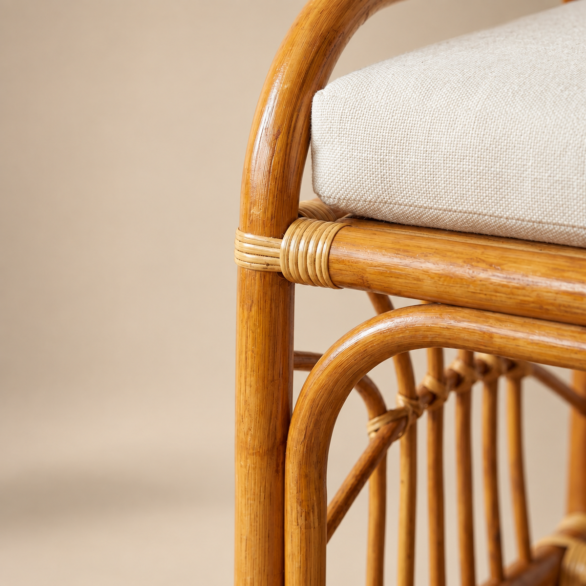 Tranquil Rattan Footstool
