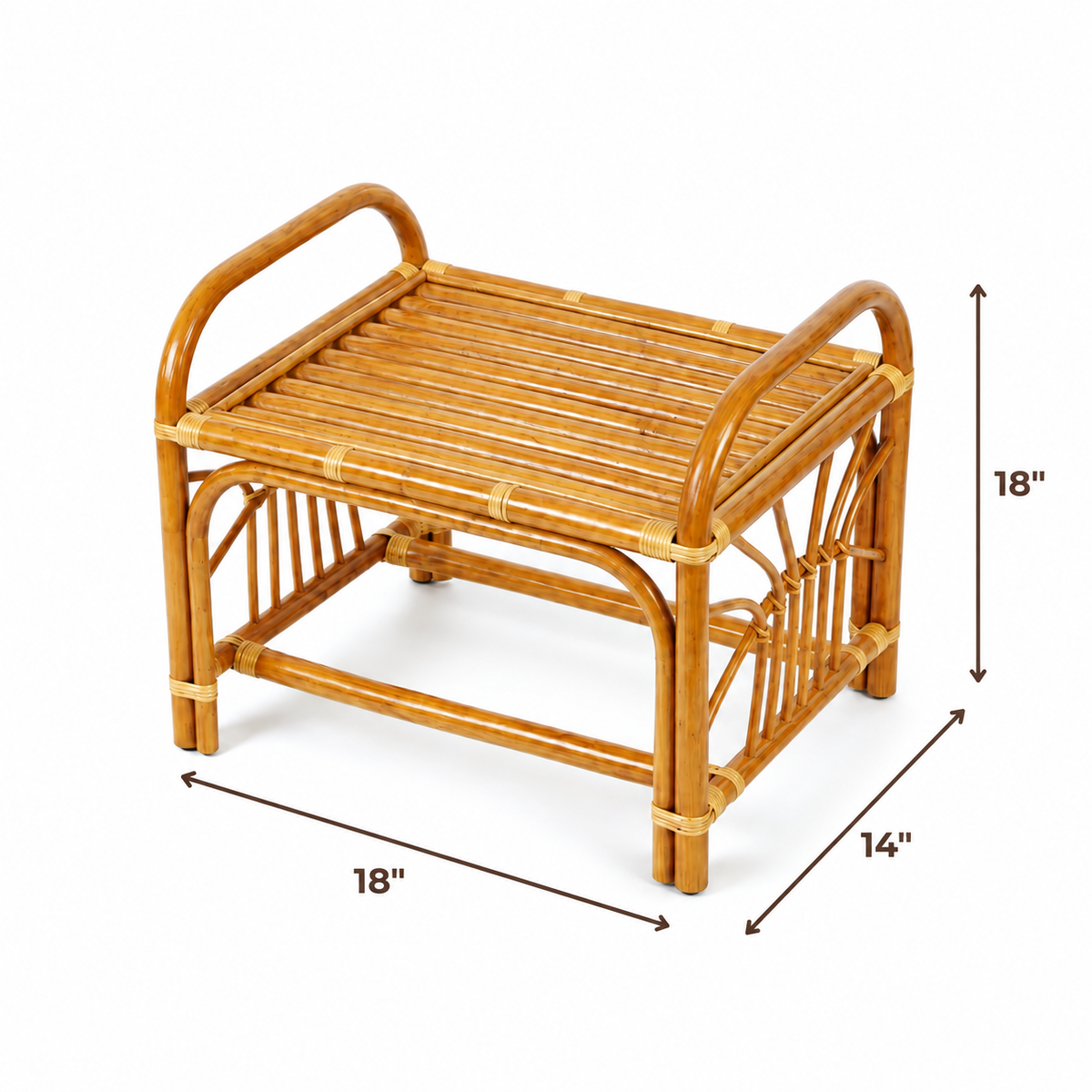 Tranquil Rattan Footstool
