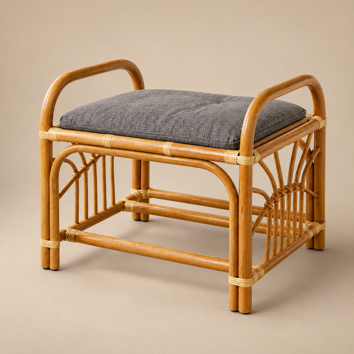 Tranquil Rattan Footstool