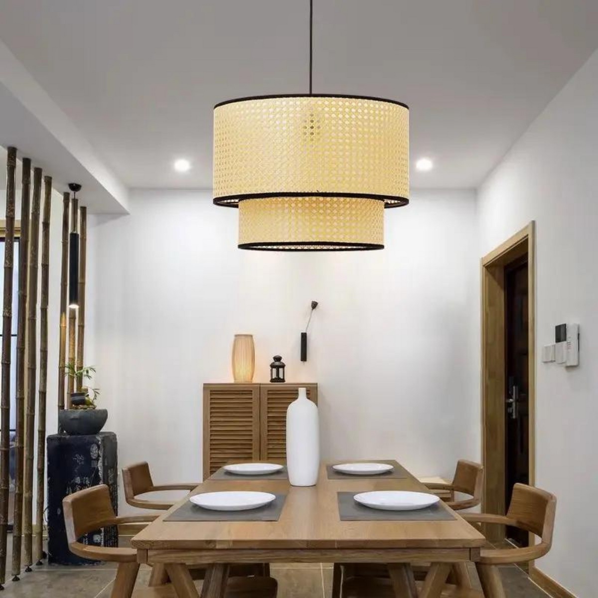 Cane Webbing Pendant Lamp – LP-24