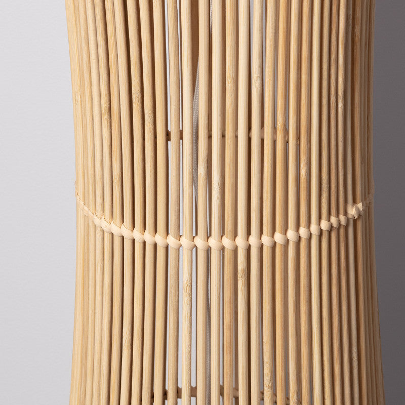 HandCrafted NatureNest Illume Floor Lamp | Decorative Rattan woven Floor Lamp | Boho Style Standing Lamp for Living Space | Eco-chic Rattan Lamp | Modern Rustic Lighting with Natural Finish | Dia(30*118 H cm)
