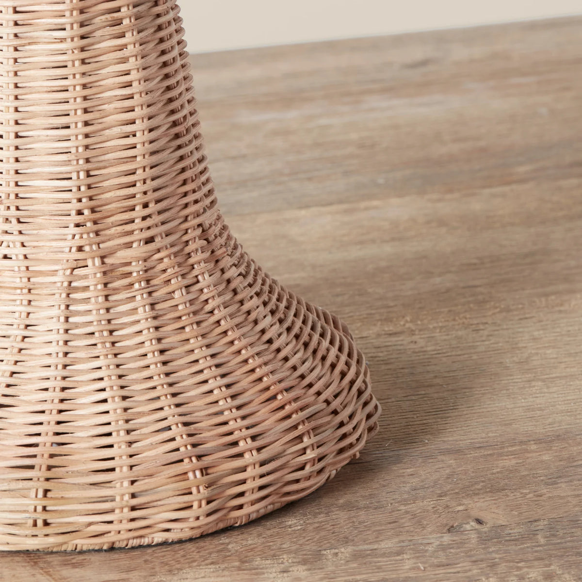 HandCrafted ArtisanaLight Table Lamp | HandWoven Rattan Shade Table Lamp | Eco-Chic Study Lamp | Bohemian Style for Living Space | Decorative Light for home with Natural Finish | Dia(45*70 H cm)
