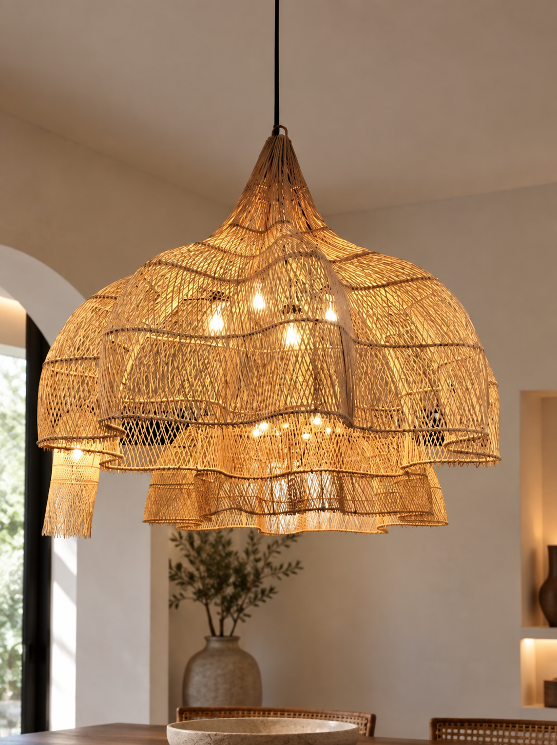 Eclipsa Pendant Light — Canewoven