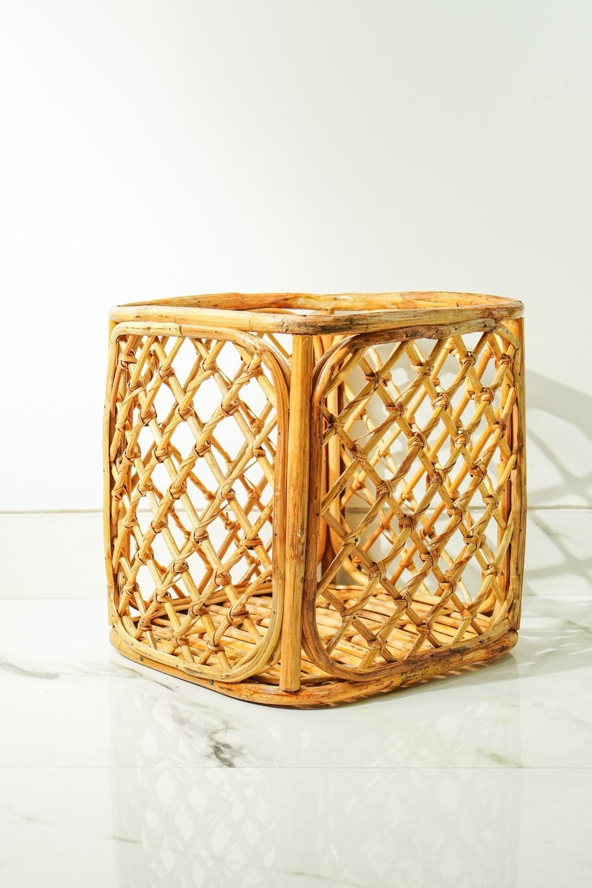 Woven Rattan Laundry Basket