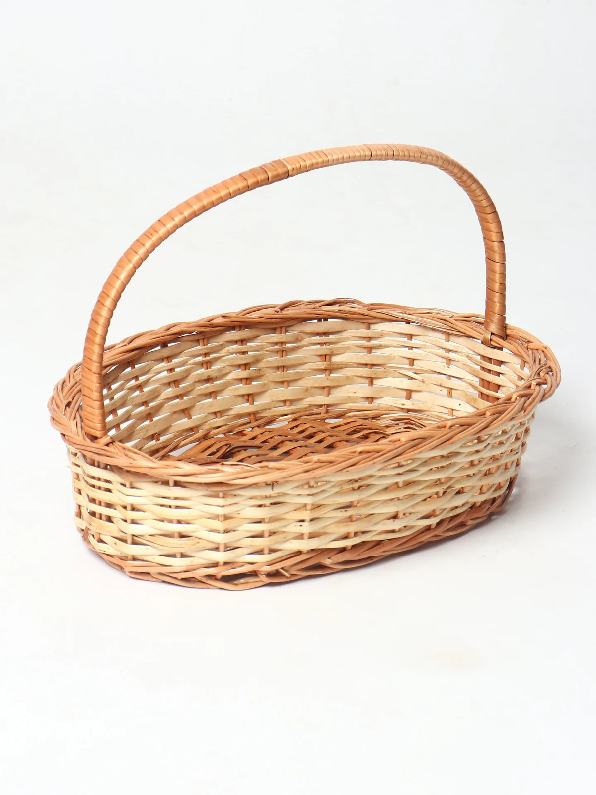 Handwoven Wicker Gift Hamper Basket for Fruits, Snacks, and Home Gifting — Canewoven