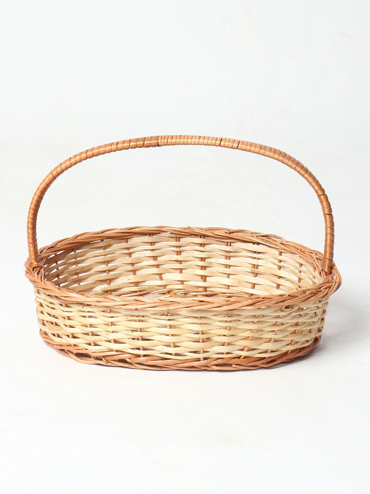 Handwoven Wicker Gift Hamper Basket for Fruits, Snacks, and Home Gifting — Canewoven