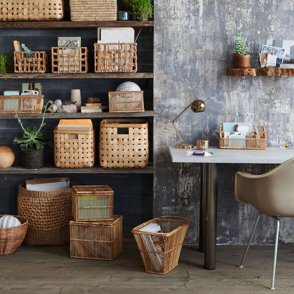 Handwoven Rattan Storage Basket – Natural