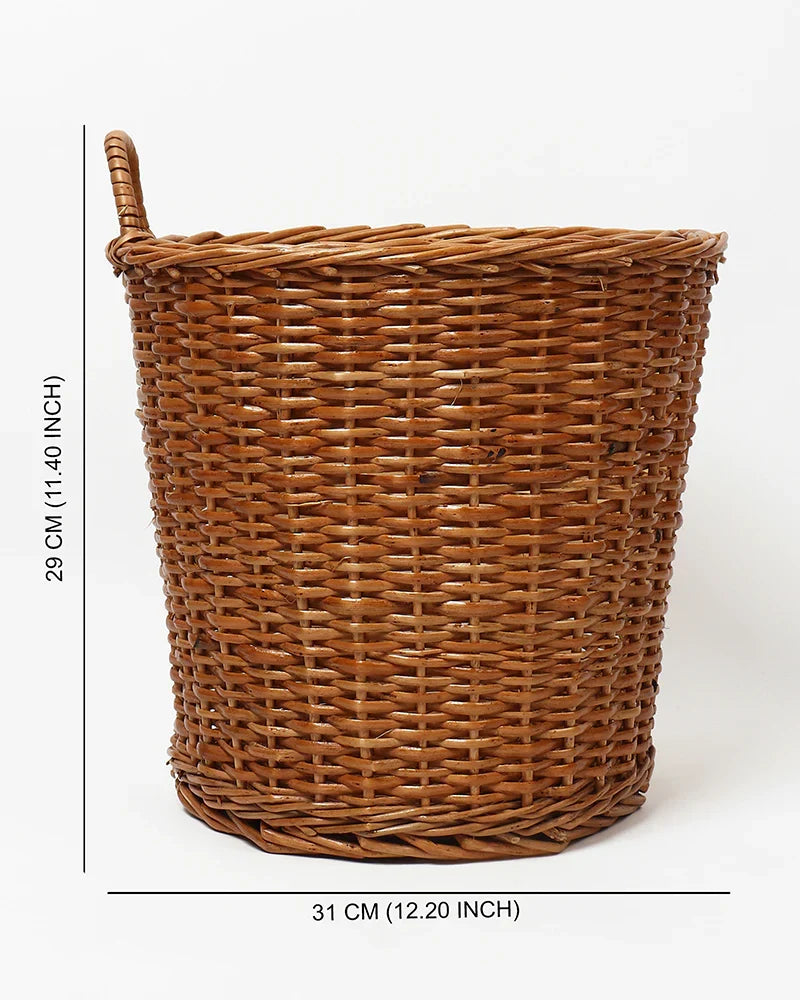 Multipurpose Wicker Basket – Ideal for Plants, Storage, or Use as a Dustbin — Canewoven