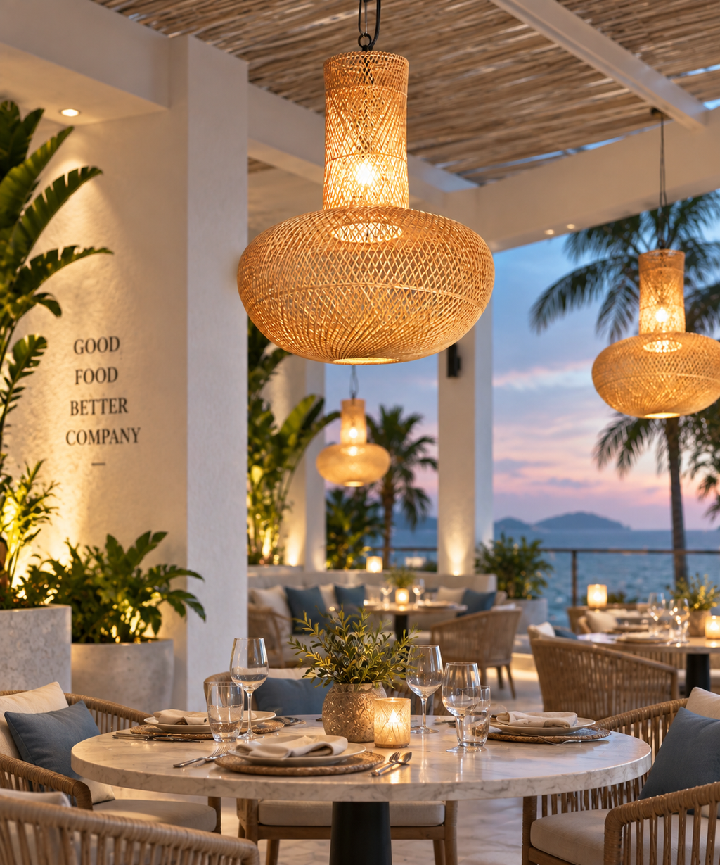 Mushy Mush Pendant Light — Canewoven