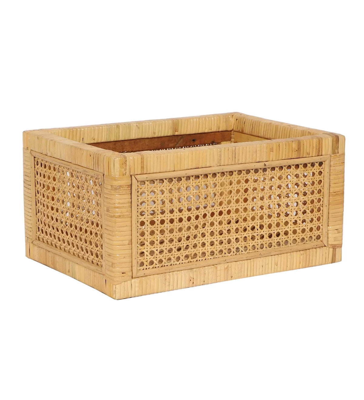 Rattan Cane Webbing Storage Basket - Pallavi — Canewoven