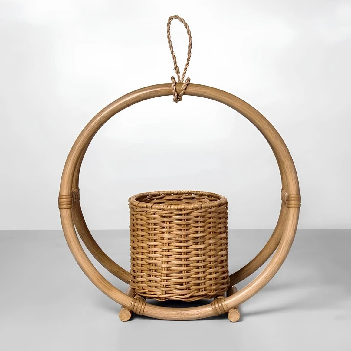 Rattan Hanging Plant Pots | Cane Hanging Flower Pot — Canewoven