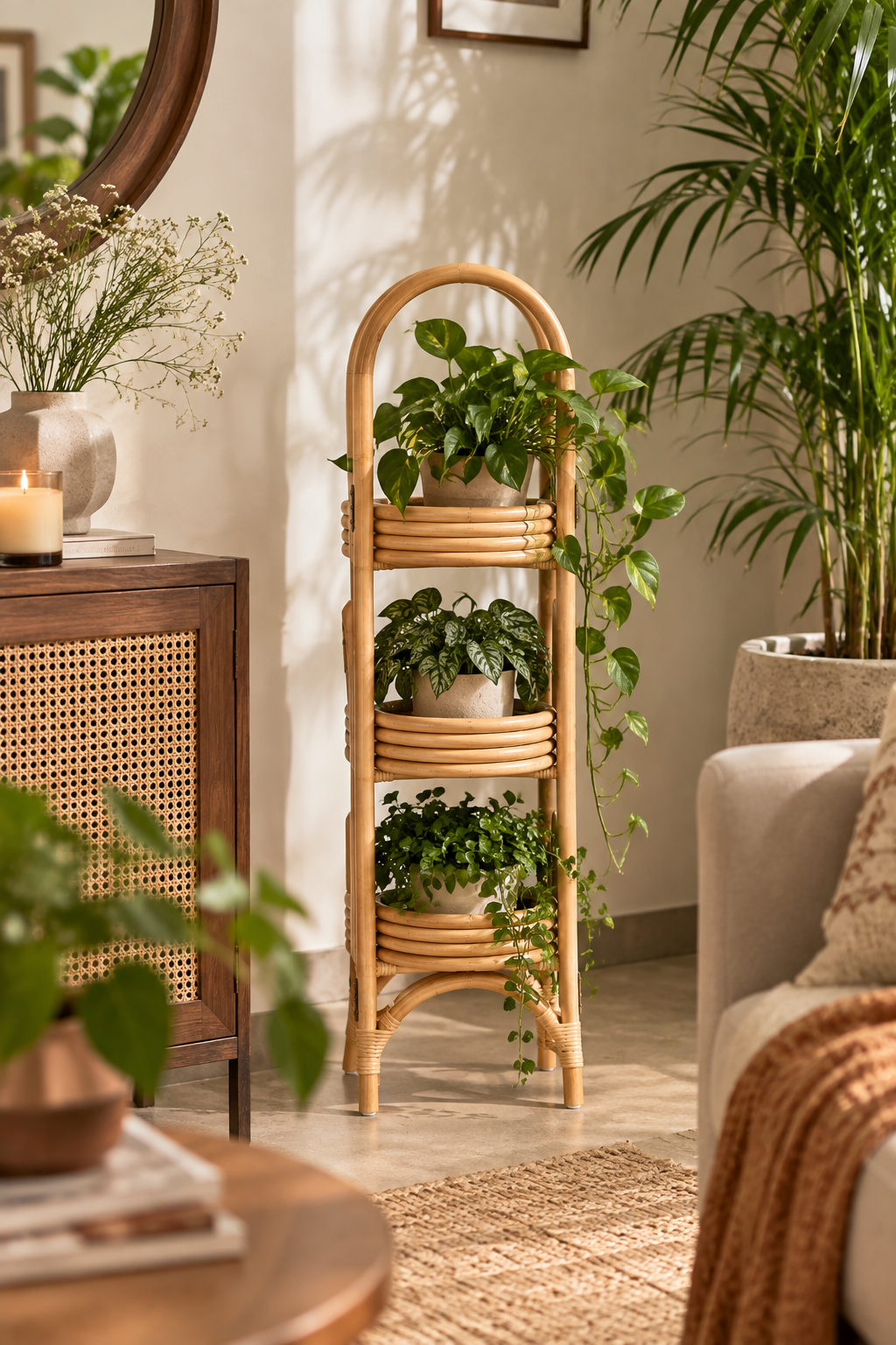 Rattan Plant Pots | Cane Flower Pots | Bamboo Planter - Large — Canewoven