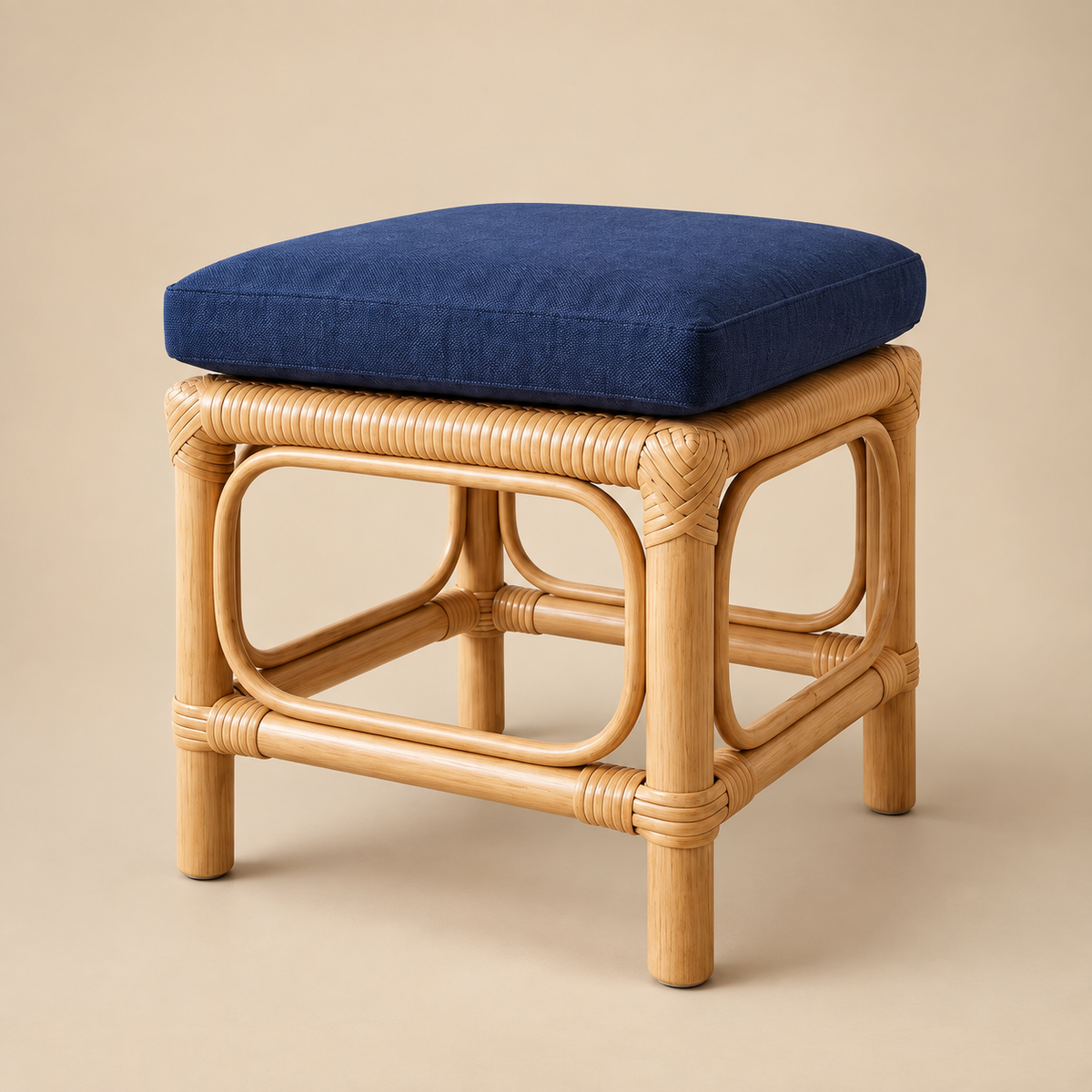 Natural Weave Rattan Stool