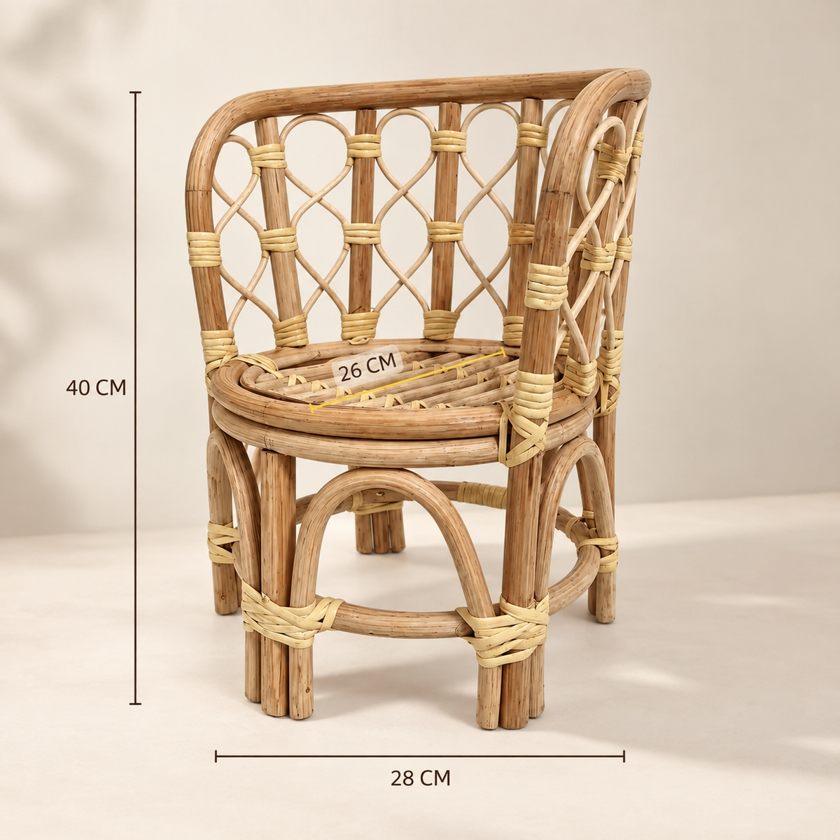 Rustic Cane Chair | Natural Finish — Canewoven