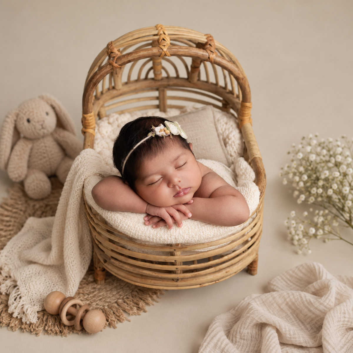 Rustic Cane Stroller | Natural Finish — Canewoven