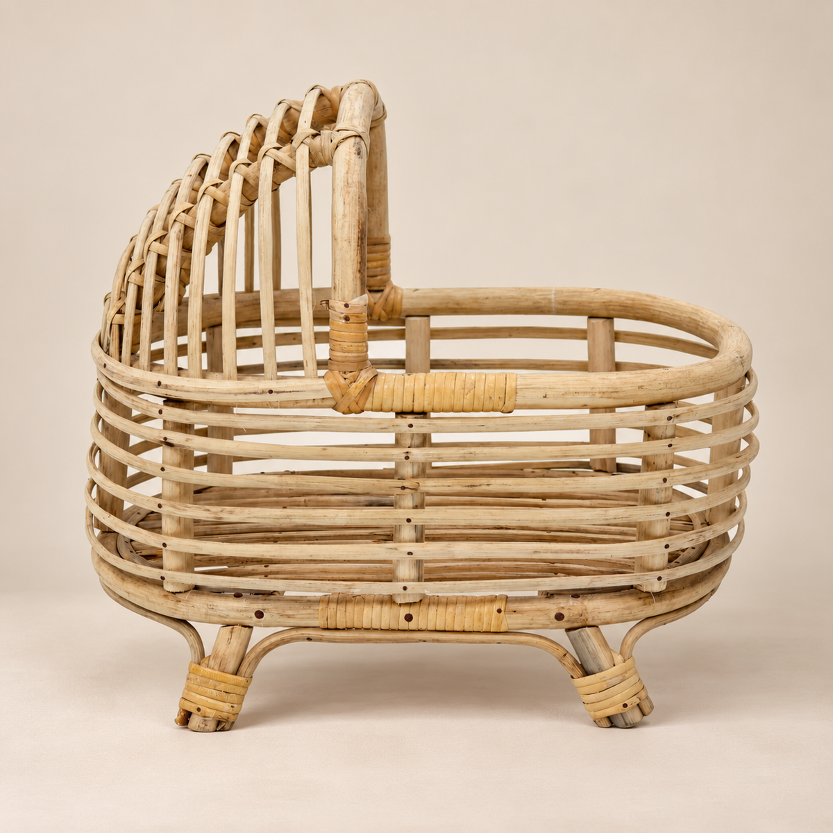 Rustic Cane Stroller | Natural Finish — Canewoven