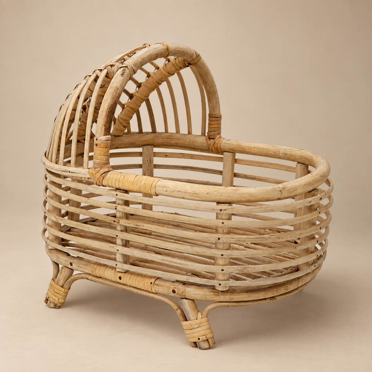 Rustic Cane Stroller | Natural Finish — Canewoven