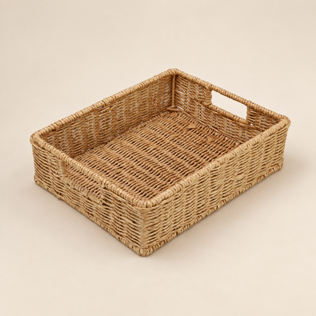 Seagrass Storage Basket 12x8x4 Inch for Bathroom - Tara — Canewoven