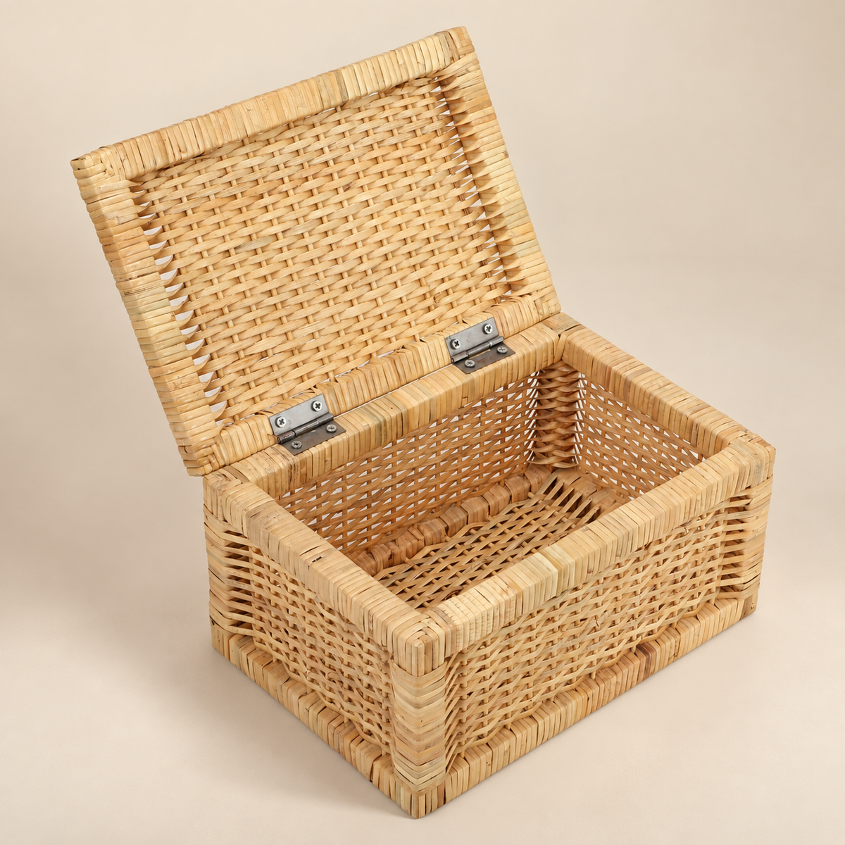 Seagrass Storage Basket with Lid 13x9x6 Inch - Leela — Canewoven
