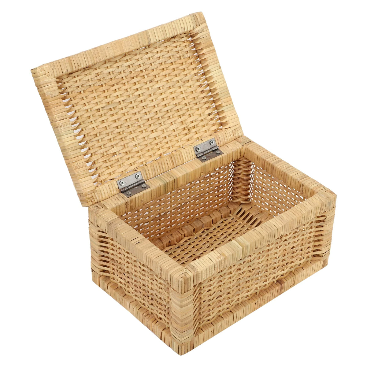 Seagrass Storage Basket with Lid 13x9x6 Inch - Leela — Canewoven