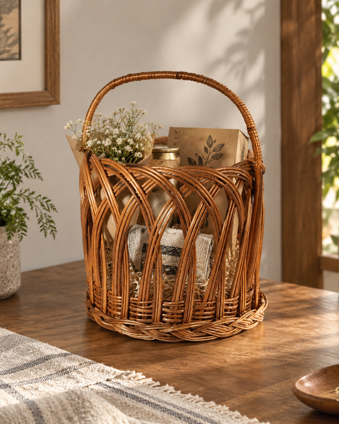 Storage Boat Basket for Clothes, Fruits, Decorative Home Organization — Canewoven