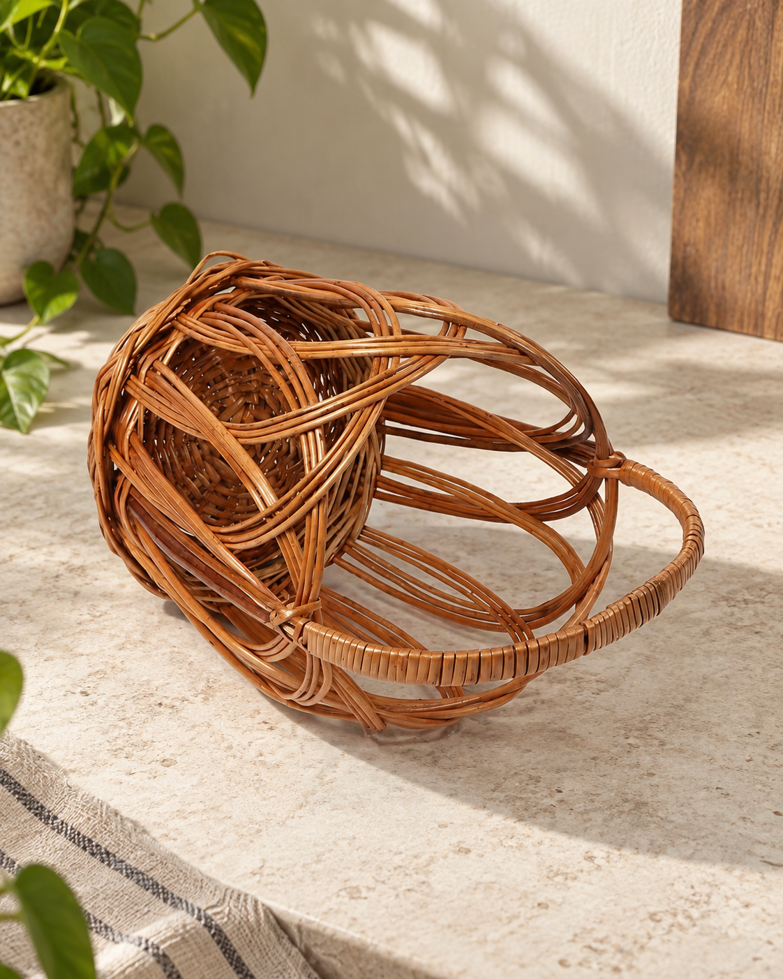 Storage Boat Basket for Clothes, Fruits, Decorative Home Organization — Canewoven