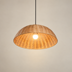 Vassa Cone Pendant Light — Canewoven