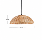 Vassa Cone Pendant Light — Canewoven