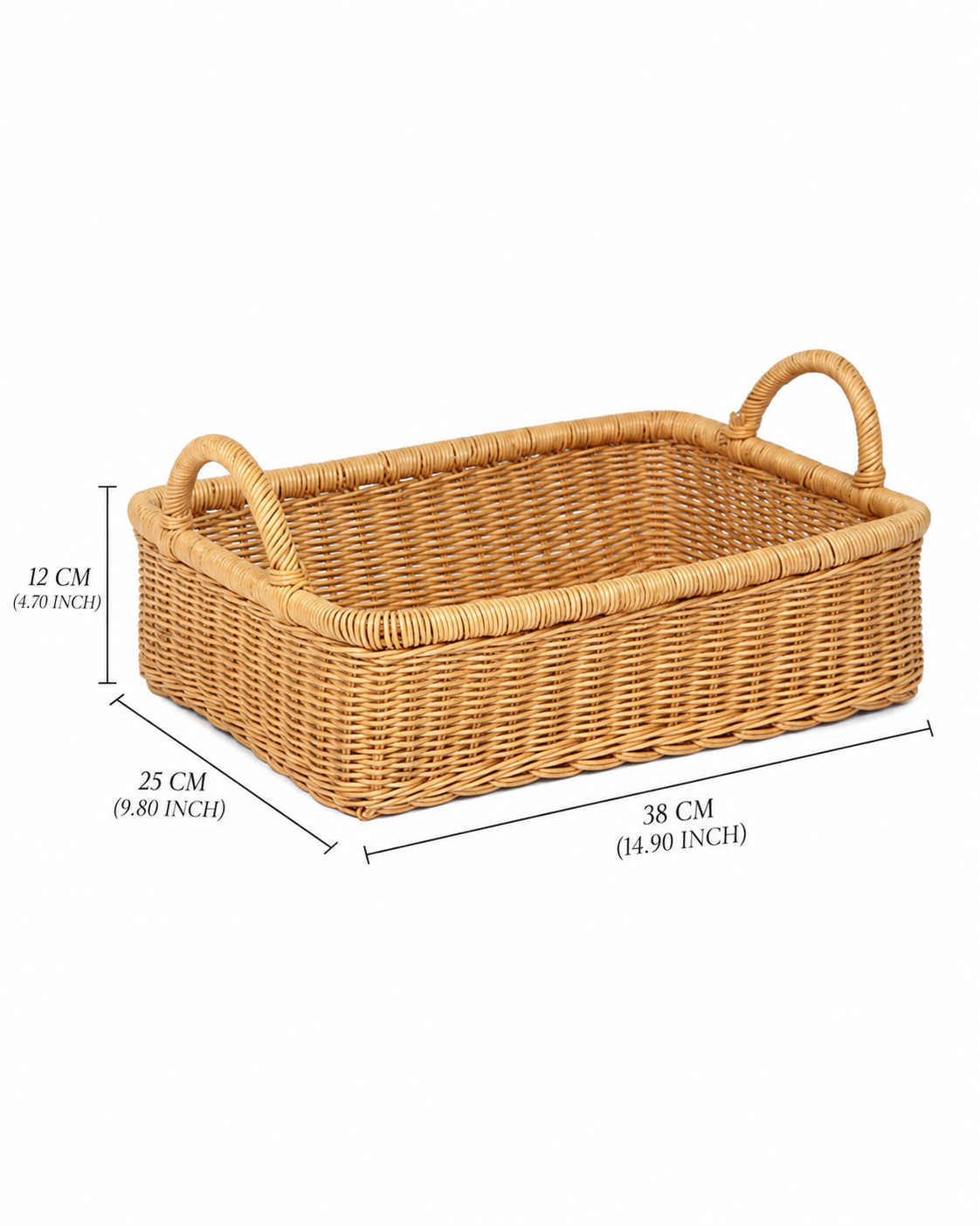 Versatile Rattan Basket for Serving, Organizing, and Stylish Home Display — Canewoven