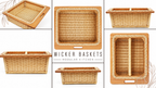 Wicker Basket for Modular Kitchen 20 x 20 Inch - Siya — Canewoven