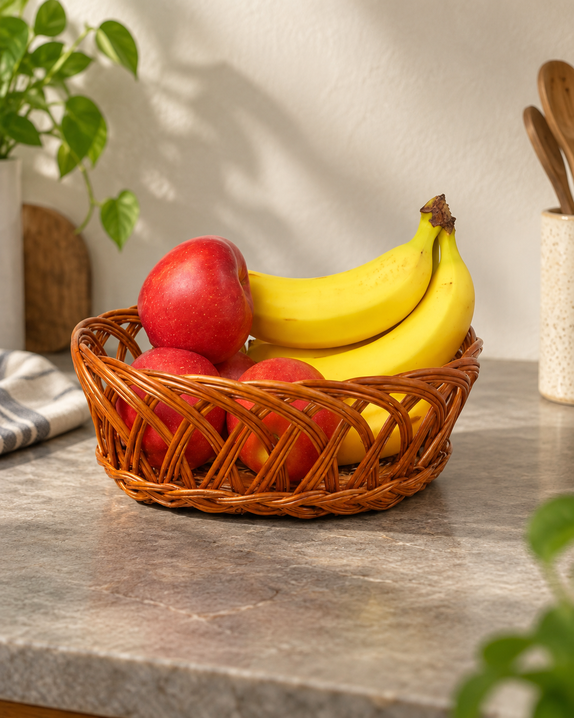 Wicker Baskets for Kitchen Storage and Fruits, Perfect Cane Gift Hamper — Canewoven