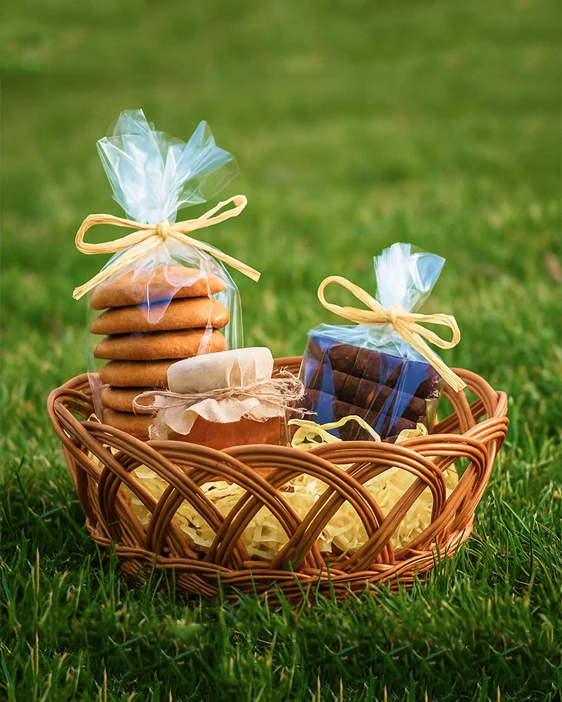 Wicker Baskets for Kitchen Storage and Fruits, Perfect Cane Gift Hamper — Canewoven