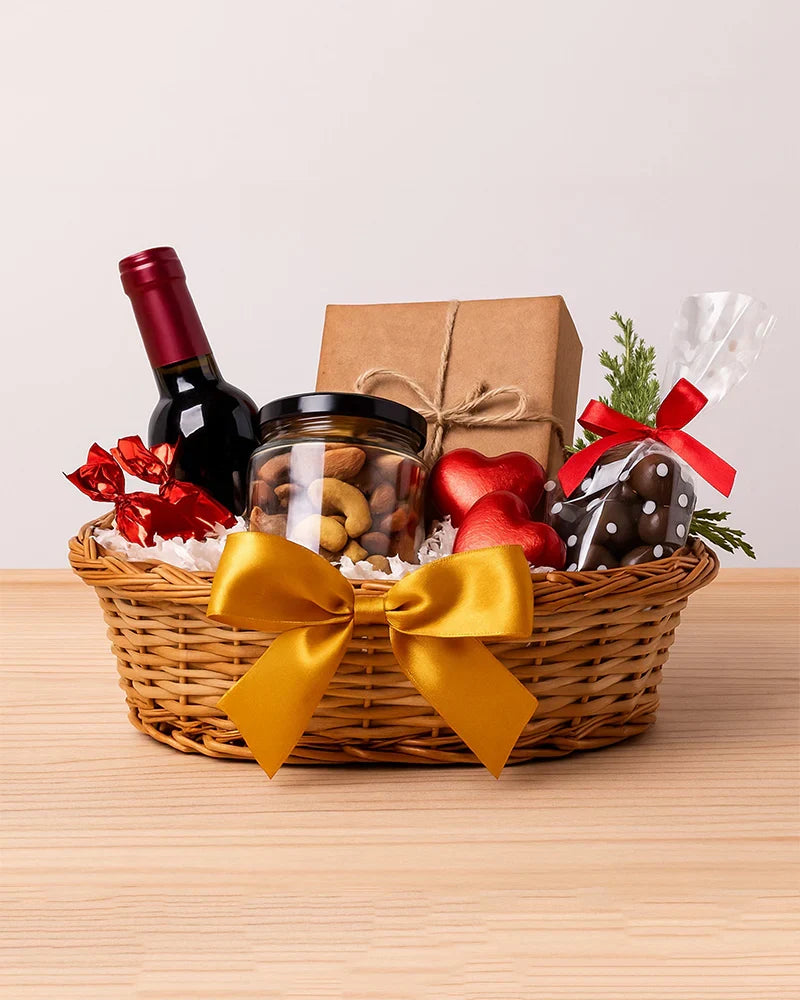 Wicker Fruit and Storage Baskets for Kitchen, Cane Gift Hamper — Canewoven